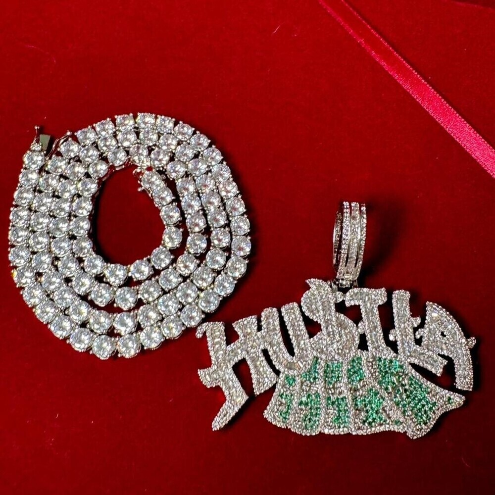 Hustla Tennis Necklace 20 Inch